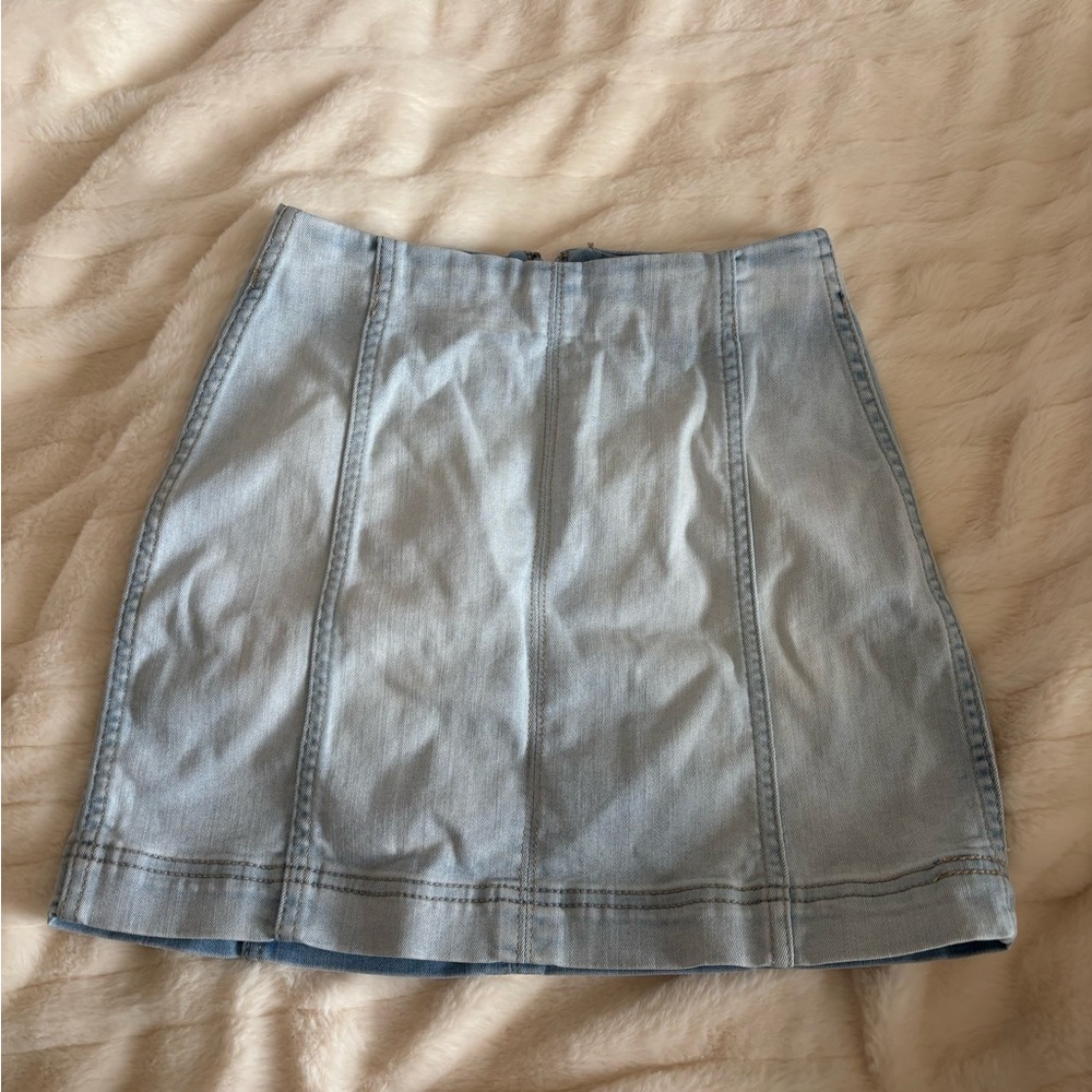 Wild Fable Light Blue Denim Midi Skirt